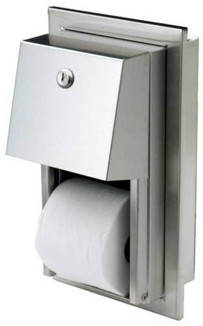 165-R Semi-Recessed Double Toilet Tissue Dispenser #FR00165R000