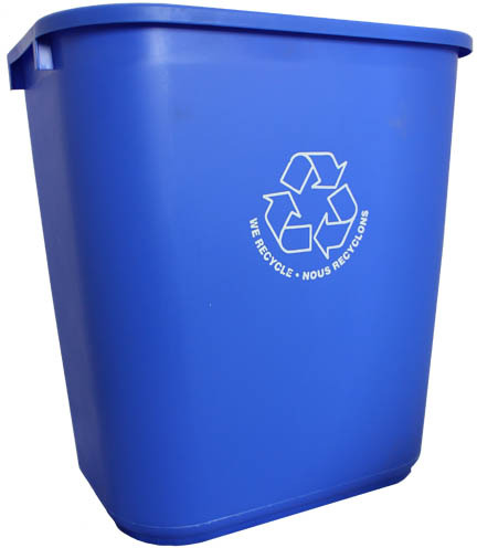 Commercial Recycling Bin with Logo #AL028181BLE