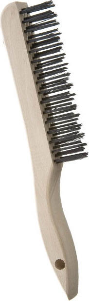Shoe Handle Tempered Steel Wire Brush - 4 Row #AG099019000