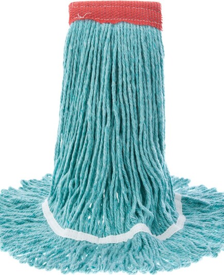 BacStop, Antimicrobial Wet Mop, Wide Band, Looped-End, Blue #AG002923000