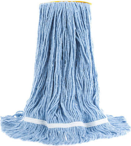 EcoLoop Synthetic Wet Mop, Narrow Band, Looped-End, Blue #AG002821000