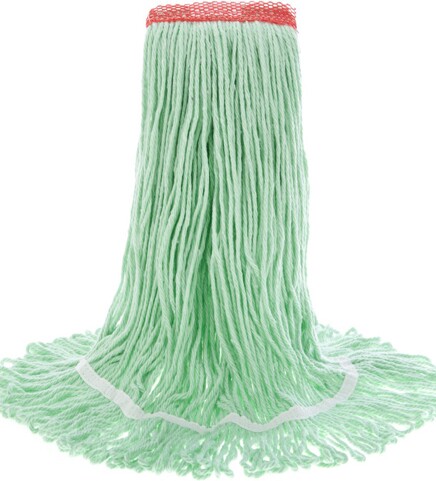 Terralite, Recycled Material Mop, Narrow Band, Looped-End, Green #AG003502000