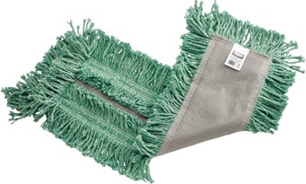 Green Blended Cut-End Disposable Dust Mop #RBL15300VER