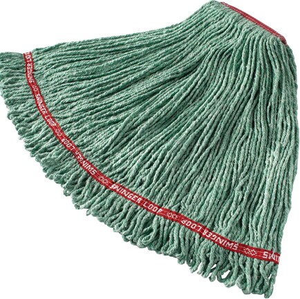 Swinger Loop Synthetic Wet Mop, Narrow Band, Looped-end, Green #RBC11306VER