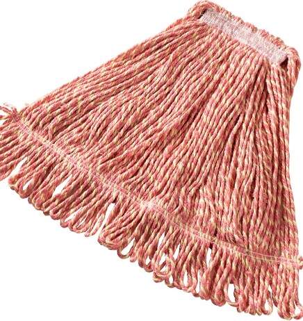 Super Stitch Synthetic Wet Mop, Narrow Band, Looped-end, Red #RBD21206ROU