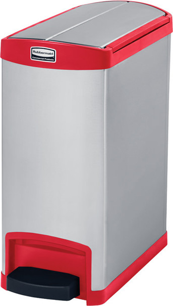 STEP-ON Stainless Steel Step-On Waste Container 8 Gal #RB190198900