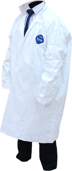 Tyvek Disposable Lab Coats White #TQSAV174000