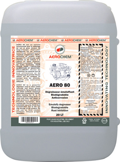 Aero 80, Dégraisseur biodégradable pour moteur et machinerie lourde #AESOL8020LT