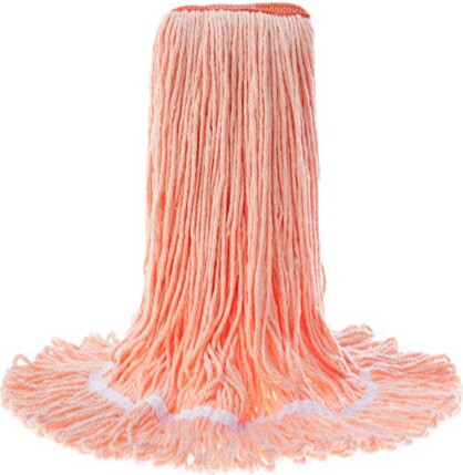 JaniLoop Synthetic Wet Mop, Narrow Band, Looped-end Orange #AG002714ORA