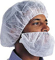 Couvres-barbe en polypropylene non-tissé #SE004400000 Couvres-barbe en polypropylene non-tissé #SE004400000
