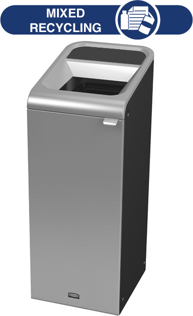 Configure Indoor Recycling Container, Grey Stenni, 15 gal #RB196161500