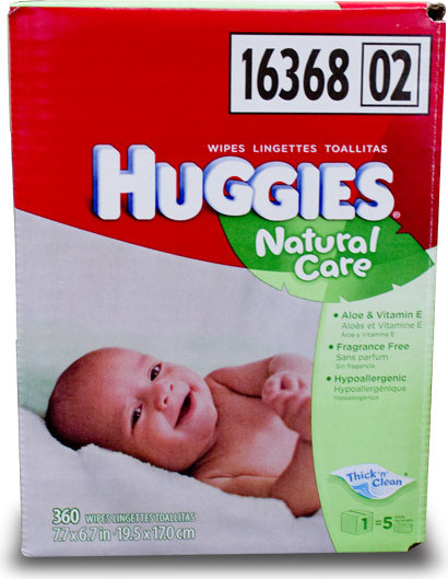 Lingettes Huggies Natural Care #PG321940200