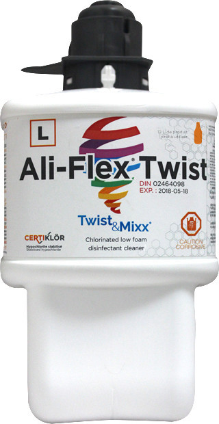 ALI-FLEX TWIST Nettoyant désinfectant chloré à faible mousse #LM009650LOW