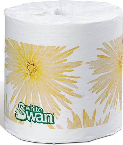 Papier hygiénique White Swan 05113, 1 pli, 48 x 1000 par caisse #KR005113000