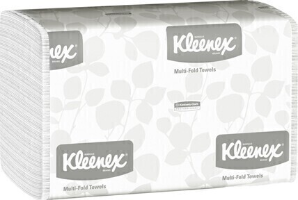 01890 KLEENEX Papier à mains plis multiples blancs, 16 x 150 feuilles #KC001890000
