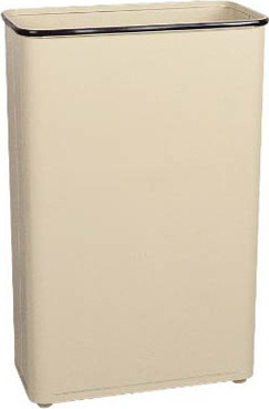 Rectangular Open Top Wastebasket, 24 gal #RB000WB96AL