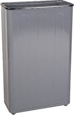 Corbeille à déchets rectangulaire à couvercle ouvert, 24 gal #RB00WB96GRI Corbeille à déchets rectangulaire à couvercle ouvert, 24 gal #RB00WB96GRI