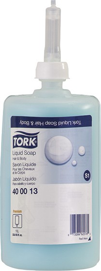 Savon liquide 3-en-1 pour corps et cheveux Tork Premium #SC400001300