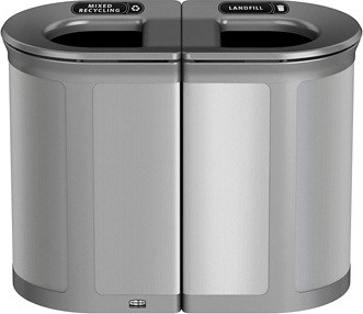 Station de recyclage intérieure 2-compartiments ENHANCE, 2 x 23 gal #RB197020200 Station de recyclage intérieure 2-compartiments ENHANCE, 2 x 23 gal #RB197020200