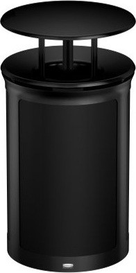 ENHANCE Open Top Round Waste Container with Rainhood, 23 gal #RB197026000