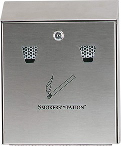 Urne Murale avec serrure à clé Cam Lock SMOKERS' STATION #RBR101200SS