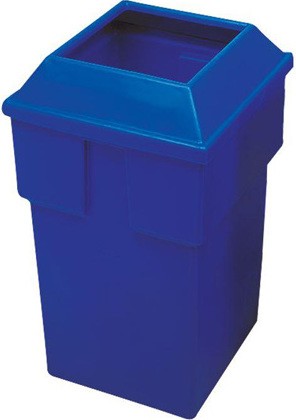 Bullseye Recycling Container, 30 gal #WH559B00BLE