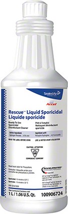 Sporicidal Liquid Disinfectant Cleaner Diversey Rescue, 1L #JH100906724