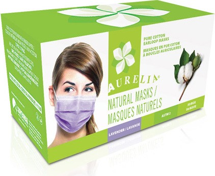 Masques naturels à boucles auriculaires 100% coton #SE111800000