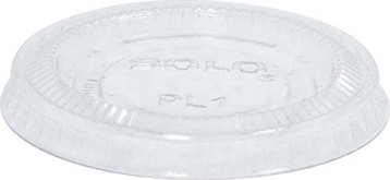 Couvercles en plastique clair pour contenants à portion #EC100PLC000