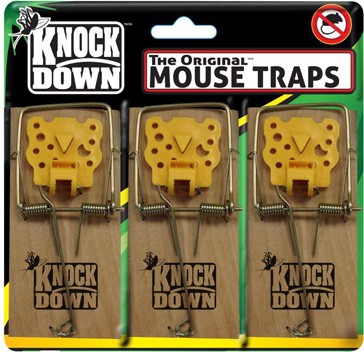KNOCKDOWN Mouse Traps with Cheese Pedal #WH00KD606T0