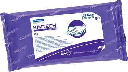 KIMTECH PURE 06070 Cleaning Disposable Alcohol Wipes #KC006070000