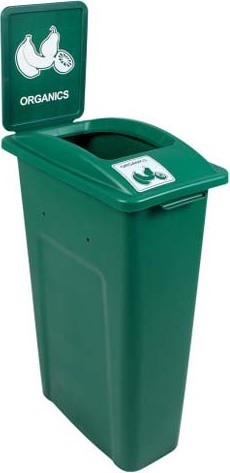 Contenant déchet organique (compost) Waste Watcher, couvercle ouvert #BU101042000