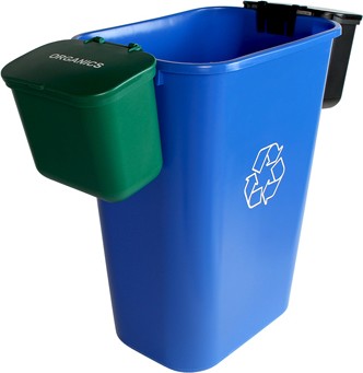 Contenant de recyclage et poubelle suspendue Triple OFFICE COMBO #BU101417000