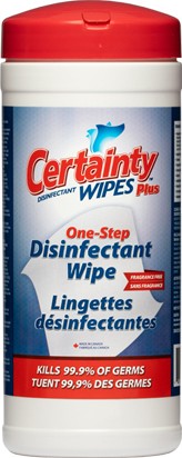 CERTAINTY PLUS Dry Disinfectant Wipes in a Bucket #IN009123500