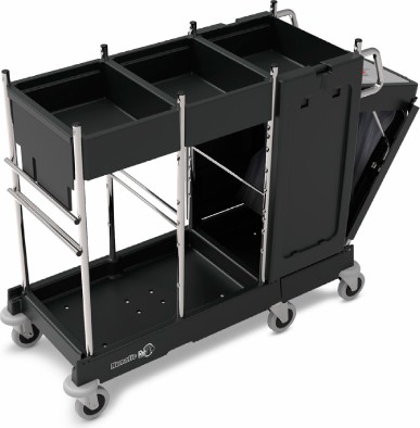 Janitor Cart with Storage Shelves and Cleaning Bag PRO-Matic PM21 #NA909300000