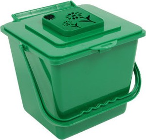 Poubelle intérieure simple pour compost KITCHEN COMPOSTER, 1,58 gal #BU102821000