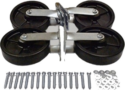 8" Polyolefin Swivel and Fixed Caster Kit #PR4441L1000