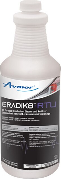Désinfectant nettoyant et assainisseur tout usage ERADIK8 RTU #AV246321000