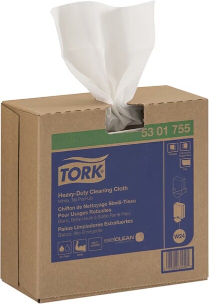 Tork Chiffons de nettoyage en boîte pop-up blanc #SCTO5301755
