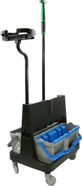 OMNICLEAN Double Bucket Cart for Microfiber Pads #UN0CLBK1000