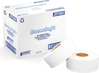 Papier hygiénique jumbo Snow Soft JRT900, 2 plis, 12 x 900' #SCXJRT90000