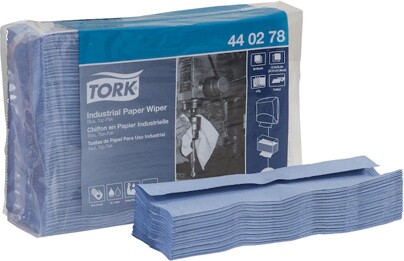 440278 Tork Top-Pak Chiffons en papier plis-multiples, bleus #SC440278000