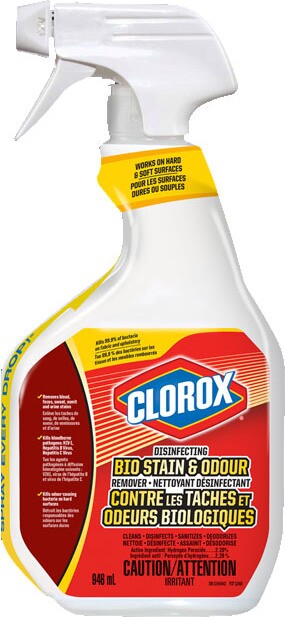 CLOROX Nettoyant désinfectant contre les taches et odeurs biologiques #CL001693000