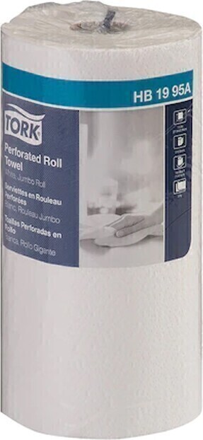 HB1995A TORK Essuie-tout en rouleau blanc, 12 x 210 feuilles #SCHB1995A00