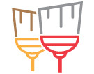 Angle and Upright Brooms