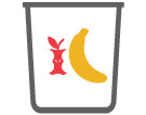 Poubelles pour service alimentaire