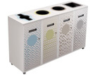 Stations de recyclage 4 compartiments