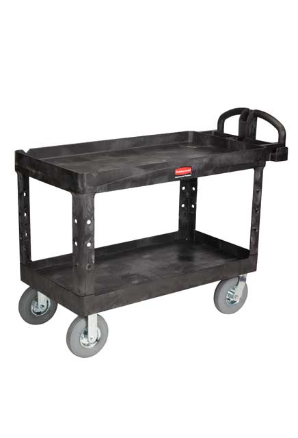 Chariot utilitaire à 2 tablettes 26" x 55" Rubbermaid 4546 #RB454610NOI