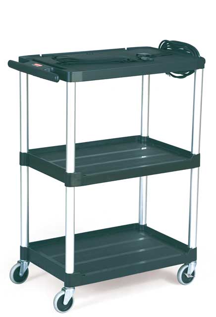 Audio-Visual Cart for 24" T.V., 3-Shelf & 4" Casters #RB009T30NOI