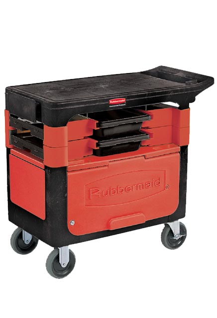 Working Cart with Storage Bin Rubbermaid 6180 #RB618088NOI